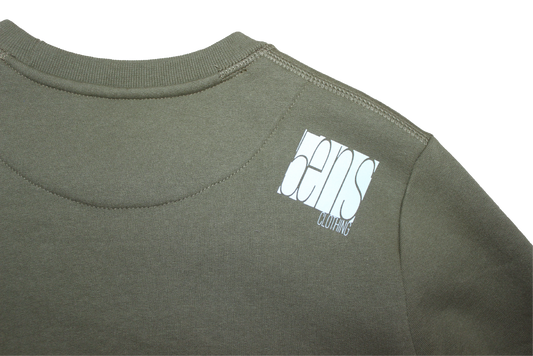 sweat shirt-base camp-olive