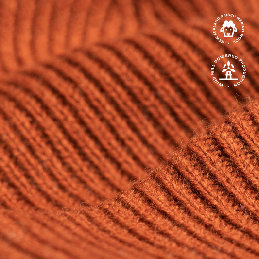 bonnet en laine mérinos et cachemire_Rust