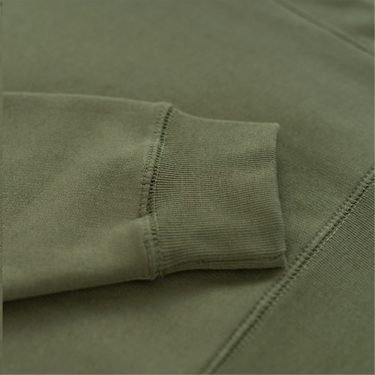 sweat shirt à capuche-base camp-olive