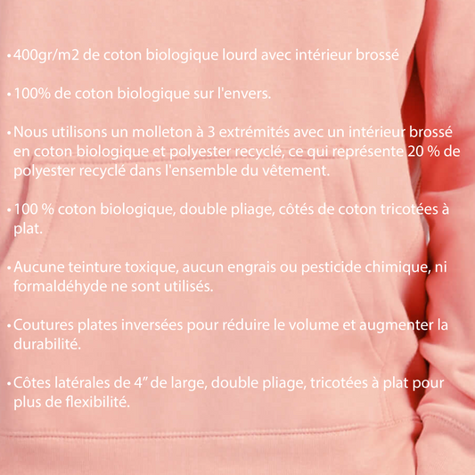 sweat shirt -base camp-saumon