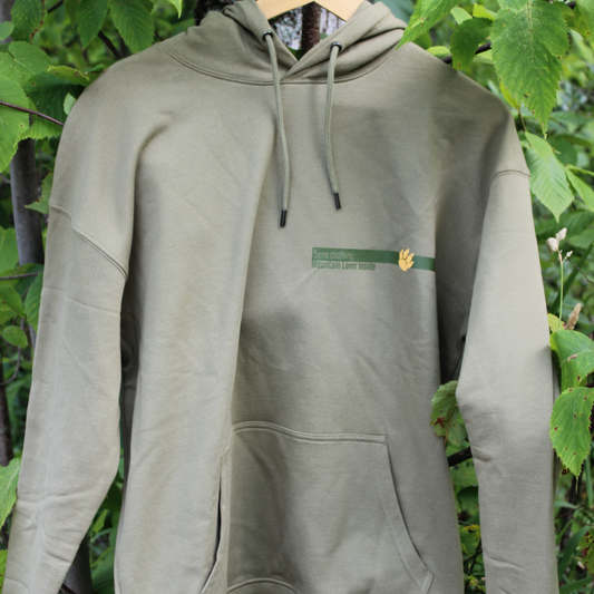 sweat shirt à capuche -Mountain lover-loup